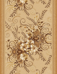 Дорожка паласная ''Букет Этюд Бежевый''