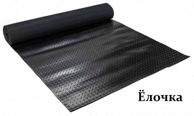 Резиновое рулонное покрытие Ёлочка