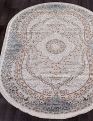 Ковёр ERKAPLAN RODOS-7439A-L-BLUE-CREAM-OVAL