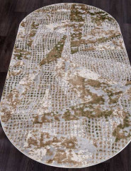 Турецкий ковер TOKIO-17520A-BROWN-GREY-OVAL