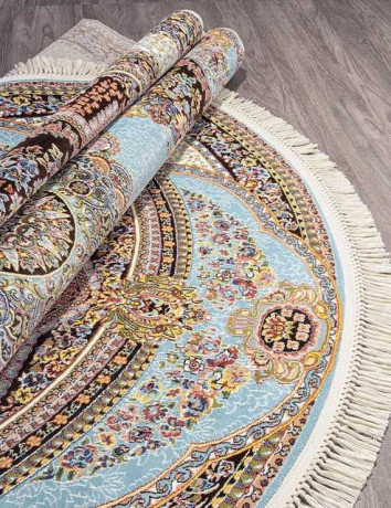 Ковёр ARAVIA-6805-BLUE-BROWN-OVAL