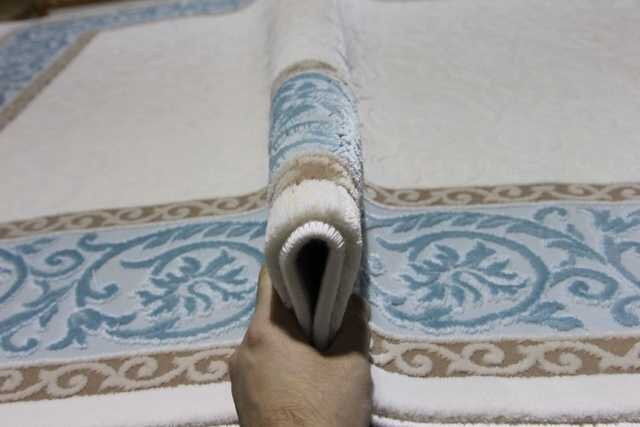 Турецкий ковер HUNKAR-08058T-BLUE-WHITE-STAN