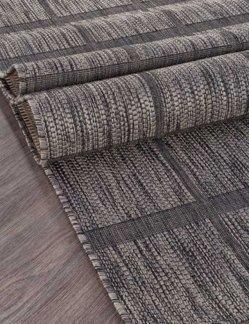 Ковёр VEGAS-S004-D-GRAY-BLACK-STAN