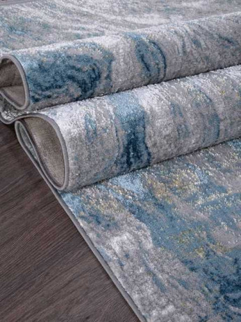 Турецкий ковер AJMAL-LP-308-GREY-BLUE-STAN