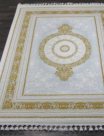 Турецкий ковер HUNKAR-08071A-BLUE-GOLD-STAN