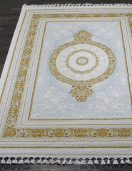 Турецкий ковер HUNKAR-08071A-BLUE-GOLD-STAN