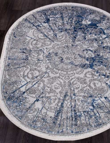 Турецкий ковер MOROCCO-AS-786-NAVY-GREY-OVAL
