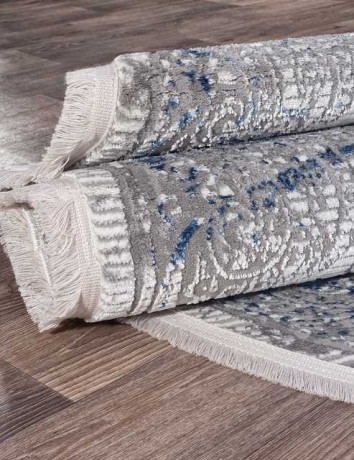 Турецкий ковер MOROCCO-AS-786-NAVY-GREY-OVAL