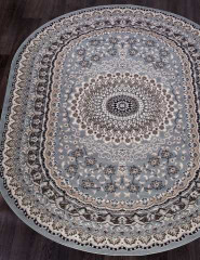 Ковёр SIERRA D504-BLUE-BROWN-OVAL