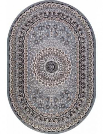 Ковёр SIERRA D504-BLUE-BROWN-OVAL
