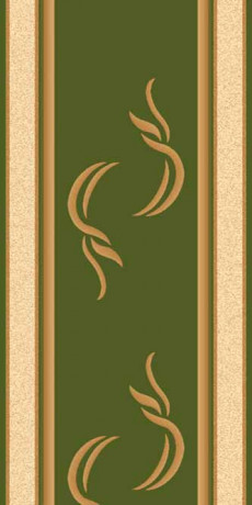 Дорожка ковровая (тканная) Valencia 14 зеленый