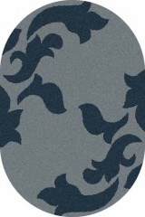 Овальный ковер PLATINUM T620 BLUE-NAVY