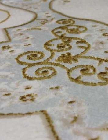 Турецкий ковер HUNKAR-08075A-BLUE-GOLD-STAN