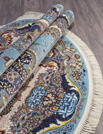 Ковёр ARAVIA-6807-BLUE-OVAL