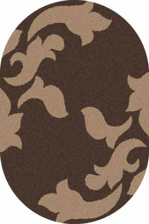 Овальный ковер PLATINUM T620 BROWN-D.BEIGE