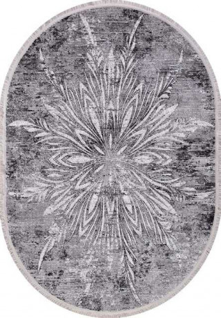 Турецкий ковер MOROCCO-AS-796-GREY-BLACK-OVAL