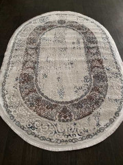 Ковёр ERKAPLAN RODOS-7689A-L-BLUE-WHITE-OVAL