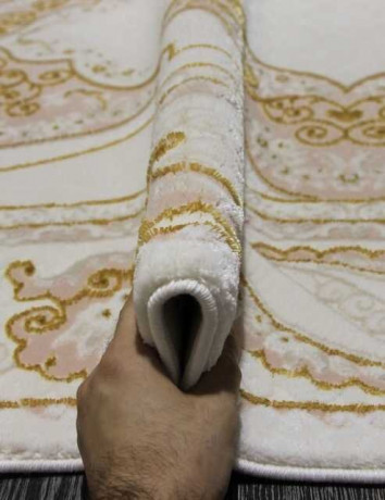 Турецкий ковер HUNKAR-08075P-PINK-GOLD-STAN