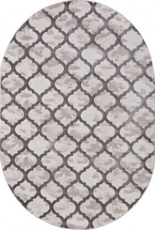Турецкий ковер STAR-P0066-L-GRAY-L-GRAY-OVAL