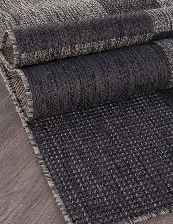 Ковёр VEGAS-S005-D-GRAY-BLACK-STAN