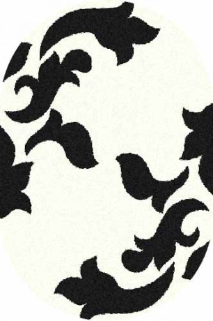 Овальный ковер PLATINUM T620 NATURAL-BLACK