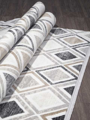 Турецкий ковер FORT-04160A-WHITE-L-BEIGE-STAN