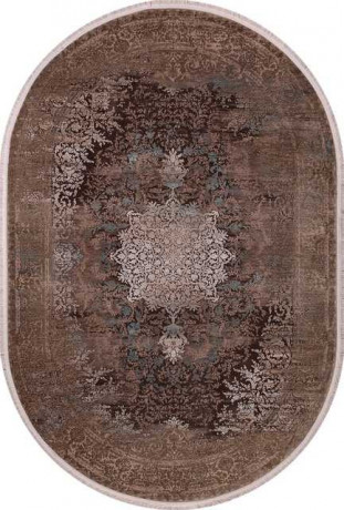 Иранский ковер NOYAN-6112-BROWN-OVAL