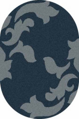 Овальный ковер PLATINUM T620 NAVY-BLUE