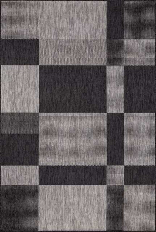 Ковёр VEGAS-S005-GRAY-BLACK-STAN
