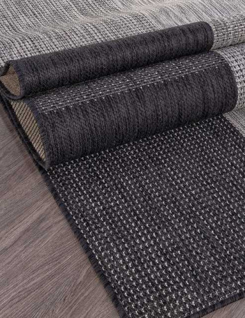 Ковёр VEGAS-S005-GRAY-BLACK-STAN