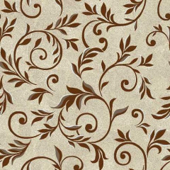 Палас ''Вензель Полисад Коричневый''
