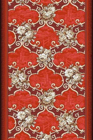 Дорожка паласная ''Ситерия Красный''