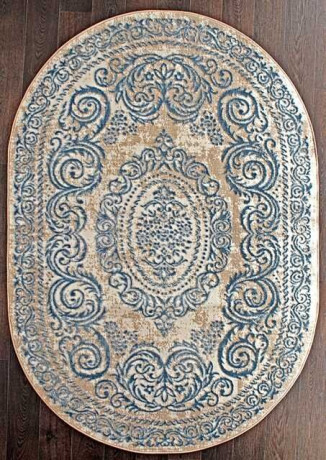Турецкий ковер STYLE-N5337-031-BLUE-OVAL