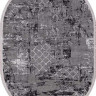 Турецкий ковер MOROCCO-NP-250-GREY-BLACK-OVAL