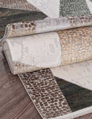 Турецкий ковер ALLURES-12108-CREAM-GREEN-STAN