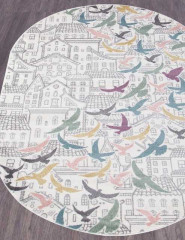 Ковёр SOFIT-C040-LIGHT-CREAM-OVAL