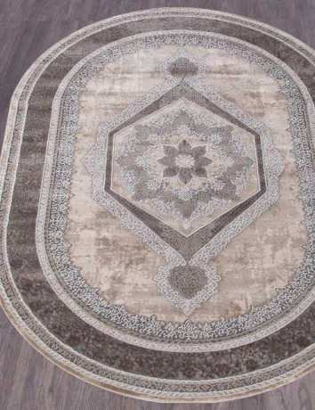Турецкий ковер ARMINA-04037C-GREY-BROWN-OVAL