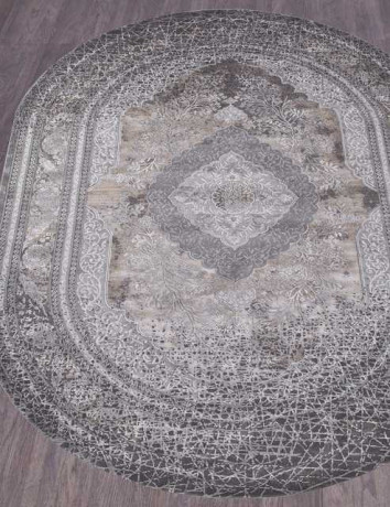 Турецкий ковер GRAND-34333-958-GREY-BROWN-OVAL