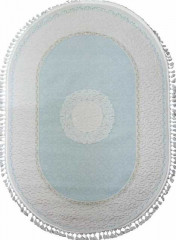 Турецкий ковер HUNKAR-7908-BLUE-BLUE-OVAL