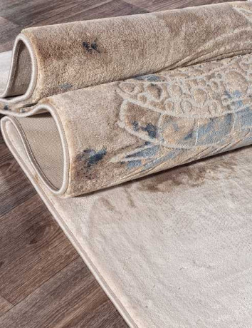 Турецкий ковер STAR-P0395-M-IVORY-D-BLUE-STAN