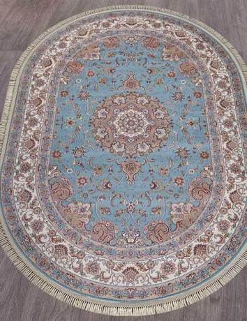 Ковёр ARAVIA-D158-BLUE-OVAL