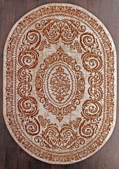 Турецкий ковер STYLE-N5337-075-GOLD-OVAL