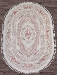 Турецкий ковер HUNKAR-7910-PINK-PINK-OVAL