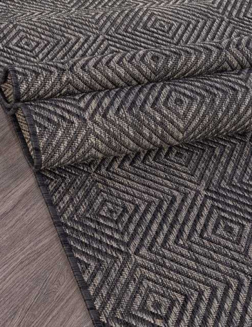 Ковёр VEGAS-S006-D-GRAY-BLACK-STAN
