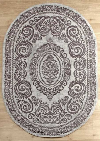 Турецкий ковер STYLE-N5337-096-D-GREY-OVAL