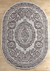 Турецкий ковер STYLE-N5337-096-D-GREY-OVAL