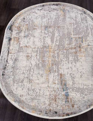 Турецкий ковер ERVA-18106-L-GRAY-D-GRAY-OVAL