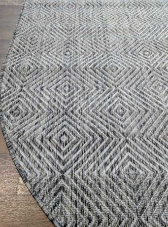 Ковёр VEGAS-S006-DARK-GRAY-OVAL