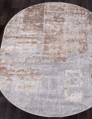 Турецкий ковер TOKIO-15489A-BEIGE-BROWN-OVAL