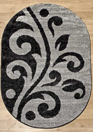 Овальный ковер PLATINUM T621 GRAY
